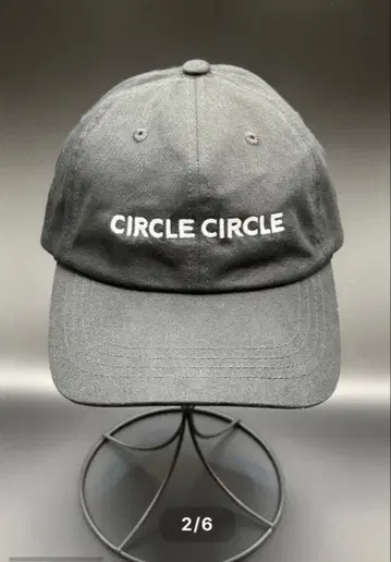 CIRCLE CIRCLE 6PANEL CAP 블랙