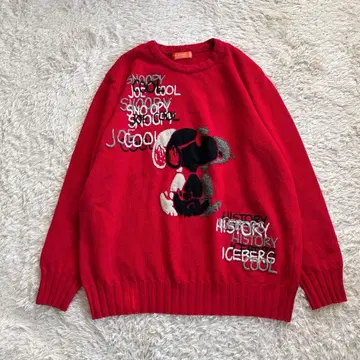 HISTORY ICEBERG 크루넥 니트 스누피 피넛