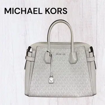 새상품급 MICHAEL KORS MK 시그니처 프린트 가죽 핸드백