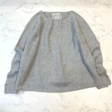 BEARDSLEY 비어즐리 부드러운 코튼 니트 라이트 그레이