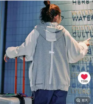 니코앤드 [be with M] Misayo 해기 후드티 그레이 새상품급