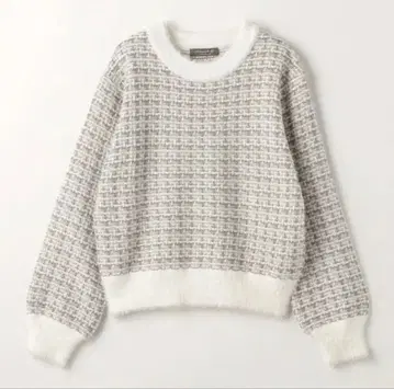 A DAY IN THE LIFE 트위드라이크 크루넥 니트