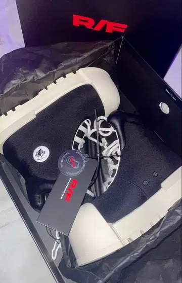 FVVO FVVO&ROCKSTA 하이탑 부츠 통굽 스니커즈