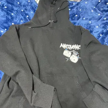 AWESOME 그래픽 후드티 블랙