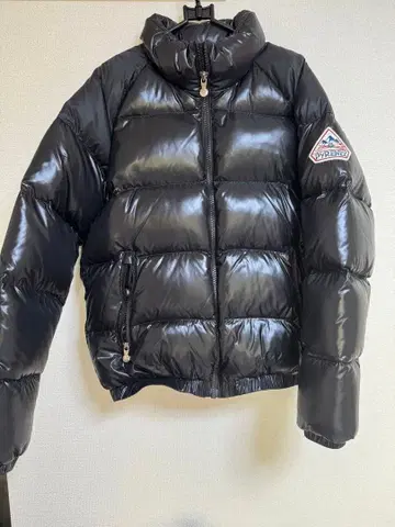 새상품급! PYRENEX 블랙 다운 자켓