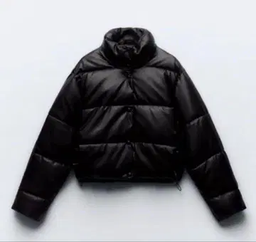 ZARA 가죽 다운 자켓 xs