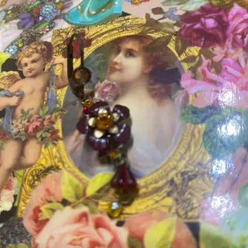 미하엘 네그린 플라워 모티브 귀걸이 새상품급