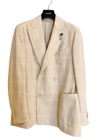LARDINI 더블 테일러드 자켓 베이지 새상품급