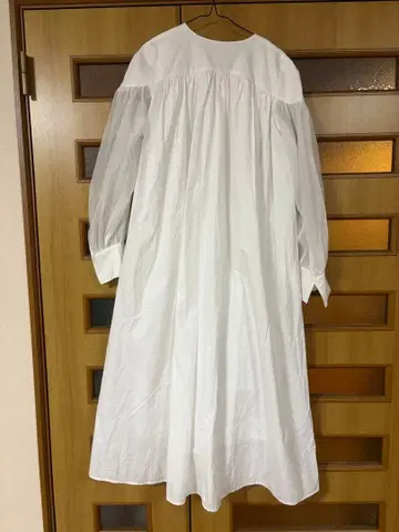 스타일 믹서기 화이트 롱 원피스