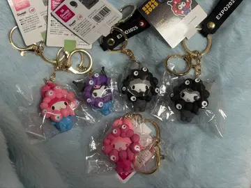 먀쿠먀쿠 마이멜로디 쿠로미 키링 5개 세트