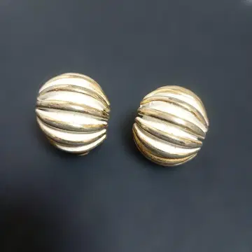 Napier 골드 스트라이프 볼 귀찌