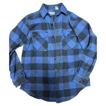 FIVE BROTHER 플란넬 셔츠 파랑 블랙 체크