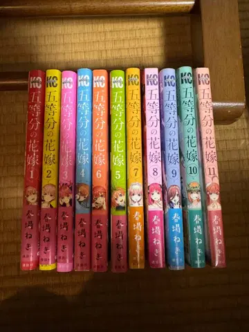 5등분의 신부 1-11권 세트 11권 미개봉 특전 포함