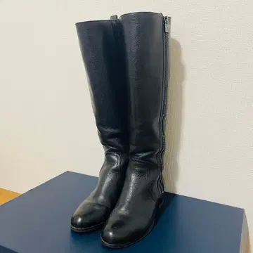 마이클코어스 롱 부츠 천연 가죽 블랙 23cm