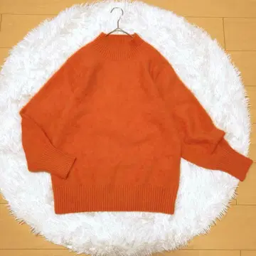 UNITED ARROWS 새상품급 고급 보틀넥 캐시미어 혼방 니트 스웨터