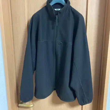 유니클로 U 브러쉬드 저지 블루종 다크 브라운 L