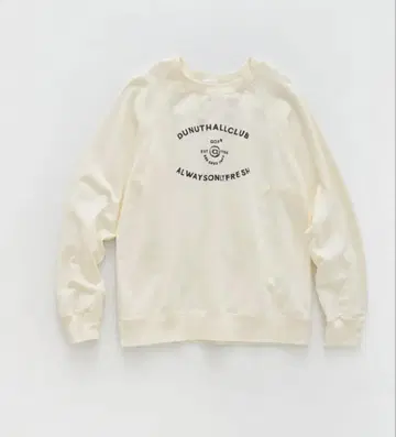 NATURAL LAUNDRY 미니 쭈리 도넛 프린트 래글런 풀오버