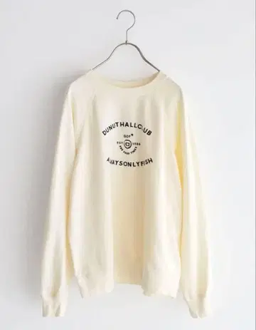 NATURAL LAUNDRY 미니 쭈리 도넛 프린트 래글런 풀오버