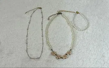 펄 목걸이 펄 팔찌 3세트