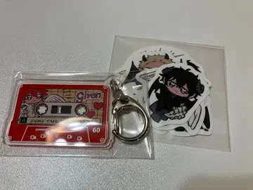 기븐 J 정원 천사와 악마 아크릴 스티커, 아크릴 키링