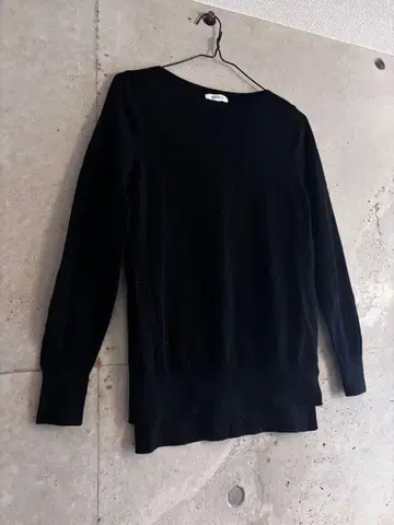 PLST 플라스테 보트넥 니트 블랙 M