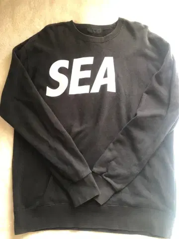 WIND AND SEA 맨투맨 블랙 L