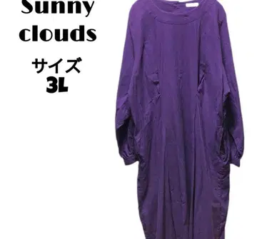 Sunny clouds 보라색 3L 긴팔 원피스