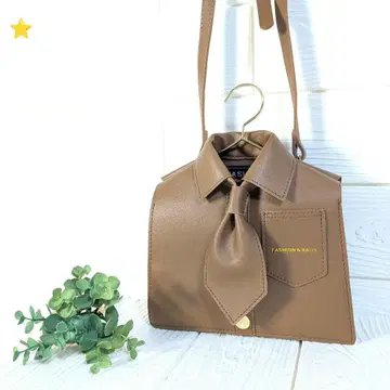 브라운 셔츠 디자인 숄더백 유니크 캐주얼 스타일리시