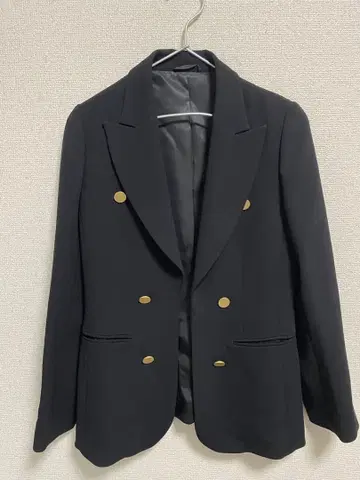 레리타주 마르티니크 더블 자켓 골드 버튼 블랙 블레이저