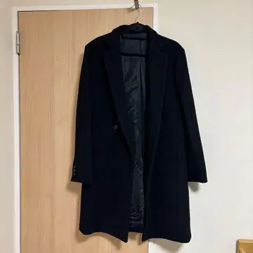 블랙 체스터 코트 M 사이즈