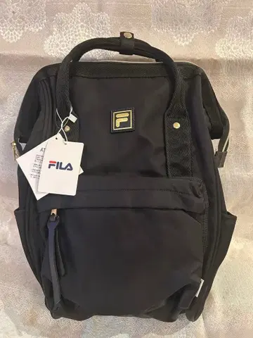 FILA 블랙 나일론 백팩