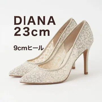 DIANA 플라티나 글리터 튤 펌프스