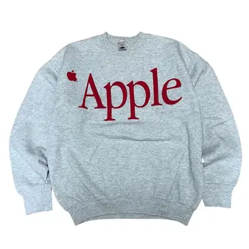 [ 컨디션 최상 ] 90s Apple 맨투맨 멜란지 그레이 USA L