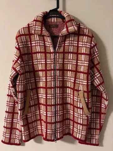 Vandori 체크 무늬 집업 자켓