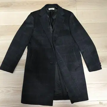 BEAUTY&YOUTH 체스터 코트 L 사이즈 다크 그레이 계열 체크