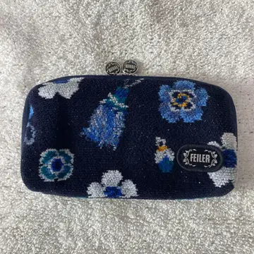 FEILER 페이 블루 태슬 편리 파우치 장지갑 네이비
