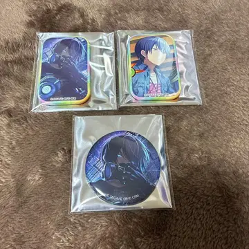 프로세카 아오야기 토우야 글리터 캔뱃지 스퀘어 캔