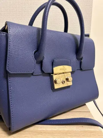 FURLA 훌라 블루 가죽 숄더백