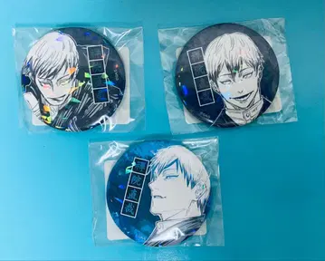 애니메이션 캐릭터 홀로그램 핀 배지 3개 세트