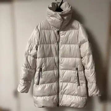 아이보리 퀼팅 다운 자켓