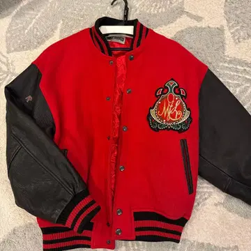 MICHIKO KOSHINO 바시티 자켓 레드/블랙