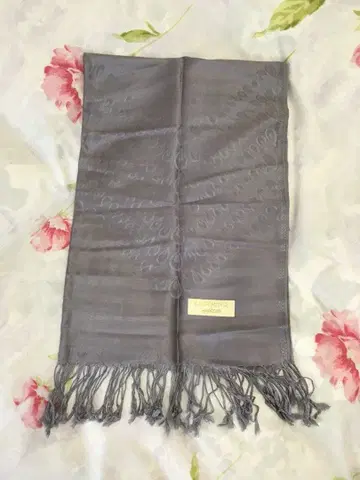 [ 미사용 ] PASHMINA* 그레이 공작 스톨