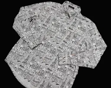 CASTELBAJAC 까스텔바작 베어 올 패턴 셔츠 46