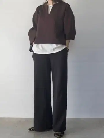 UNIQLO 웜 플리스 스트레이트 팬츠 블랙 S 사이즈