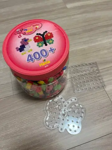 하마 펄러비즈 나비 모양 플레이트 포함 400개 이상