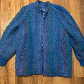 80s 아일랜드산 도네갈 디자인 모헤어 울 자켓