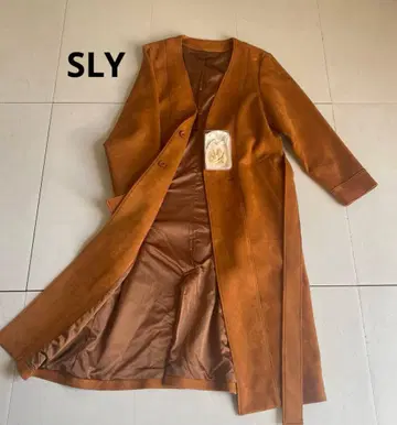 SLY 스웨이드 풍 롱 코트 사이즈 2