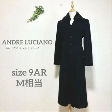 [ ANDRE LUCIANO ] 롱 코트 [ M 상당 ] 블랙 포멀 울
