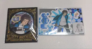 월드 트리거 진 유이치 아크릴 스탠드 캔뱃지