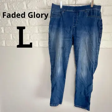 [ Faded Glory ] L 데님 팬츠 크롭 기장 부드러운 소재